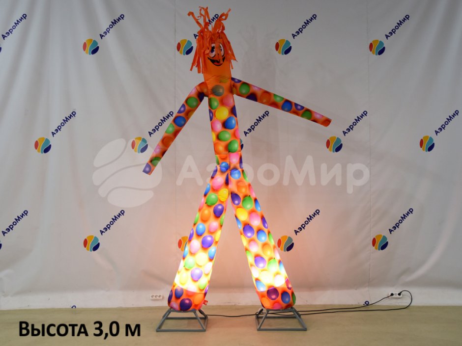 Аэромен двуногий с логотипом для мероприятий