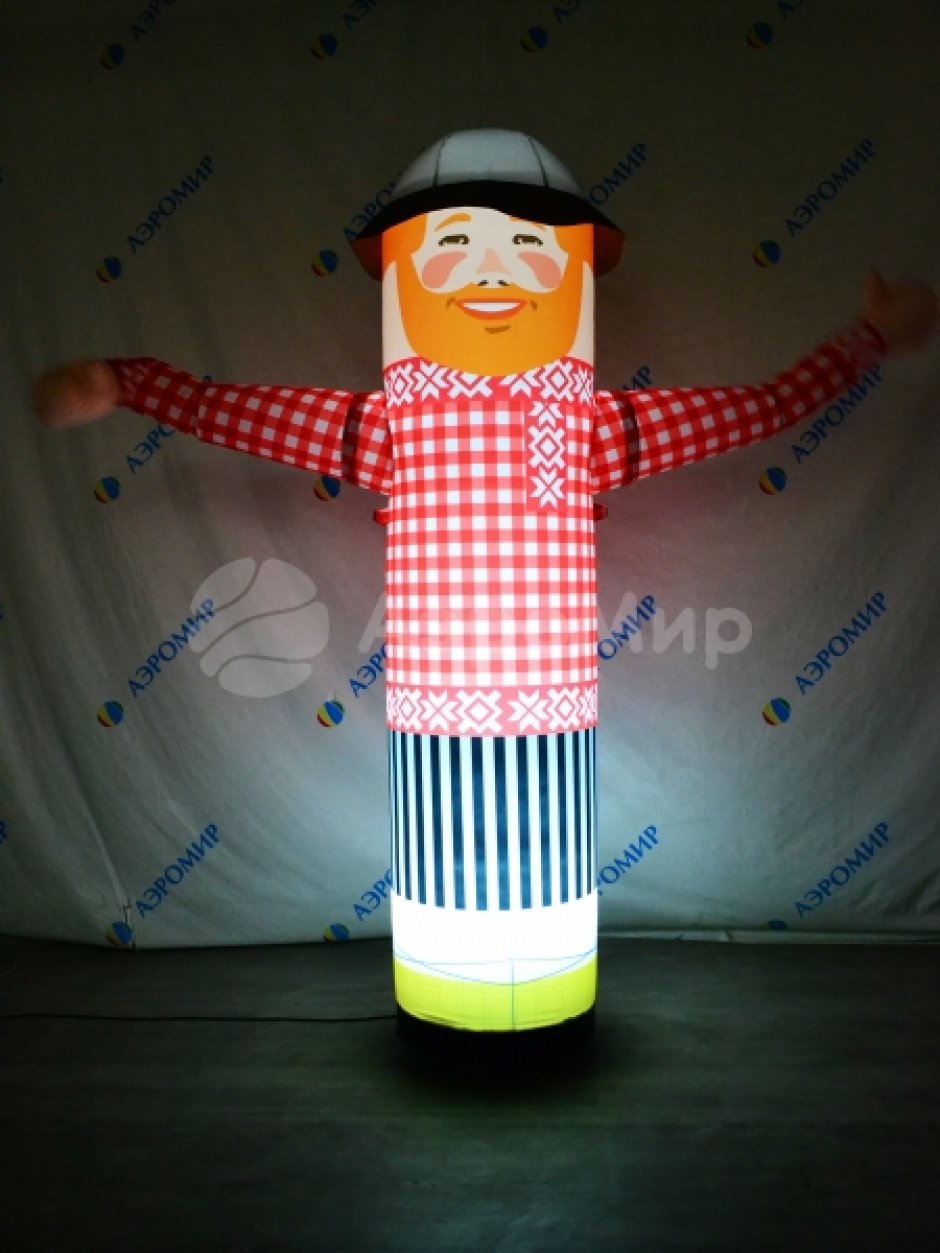 Аэромен машет рукой сложной стилизованной формы для любых отраслей бизнеса