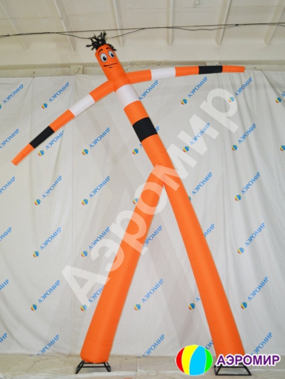 Аэромен на двух ногах — простой, без логотипов, цветная оболочка из ткани