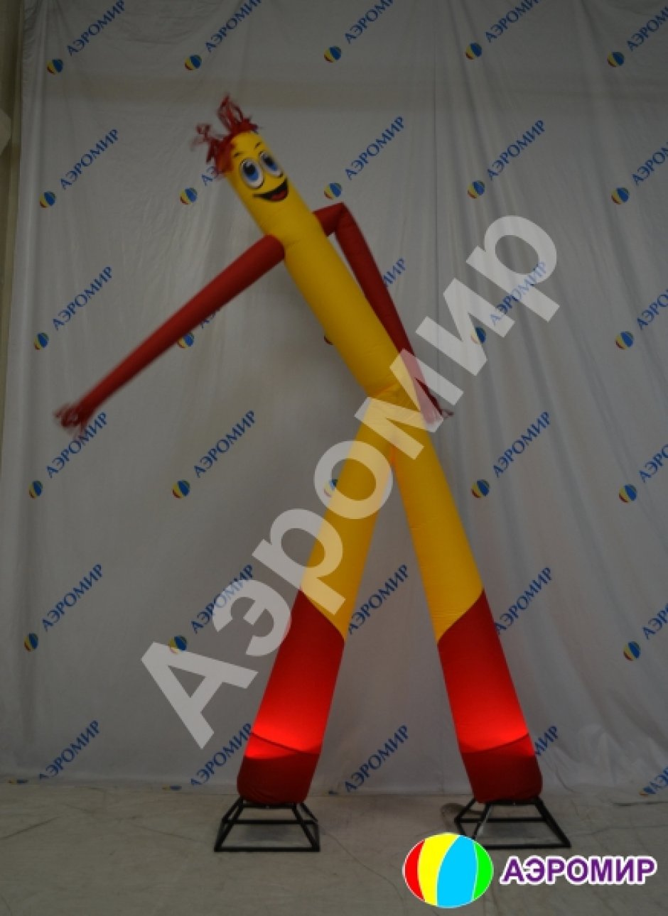 Аэромен на двух ногах — простой, без логотипов, цветная оболочка из ткани