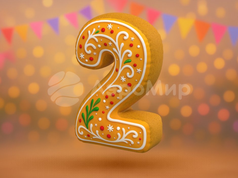 Цифра Два подушка