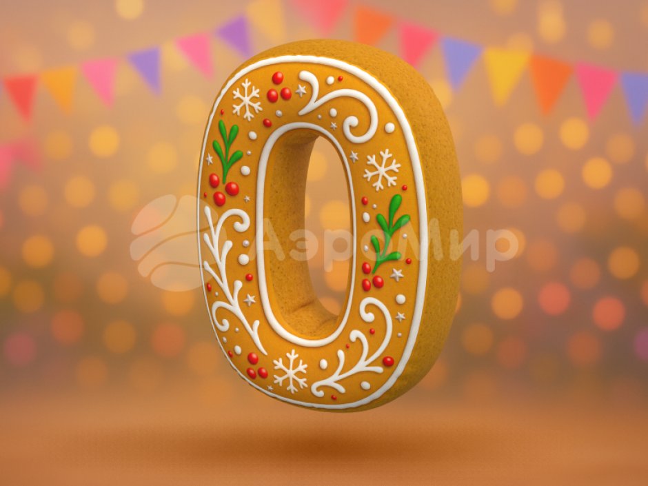 Цифра Ноль подушка