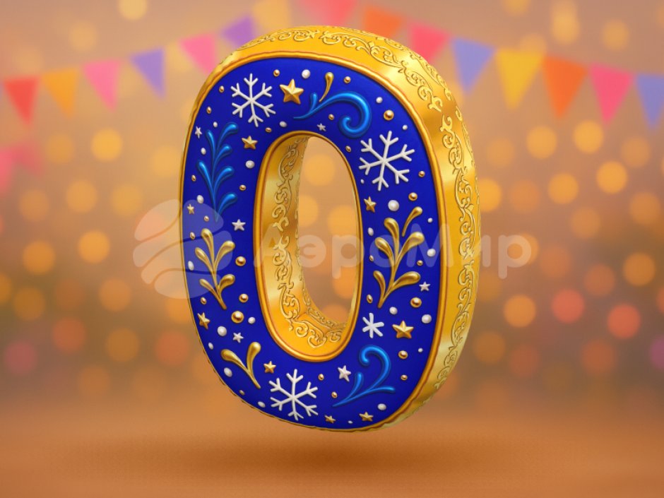 Цифра Ноль подушка