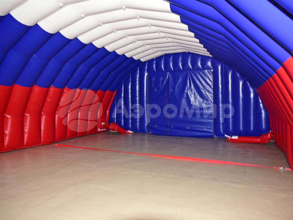 ангар из ПВХ ВС-2 триколор