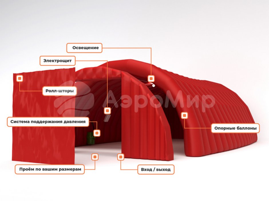 Схема Ангара из ПВХ ВС-2 