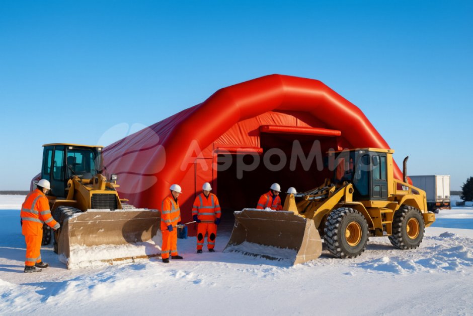 Надувной ангар «ВС-2» из ПВХ