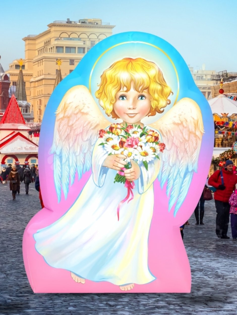 Ангел — надувная фигура на Пасху