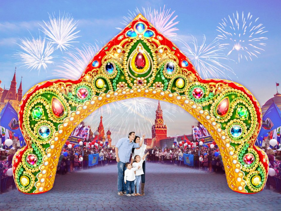 Надувная арка Кокошник