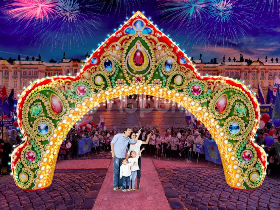 Надувная арка Кокошник