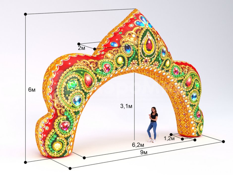 Надувная арка Кокошник