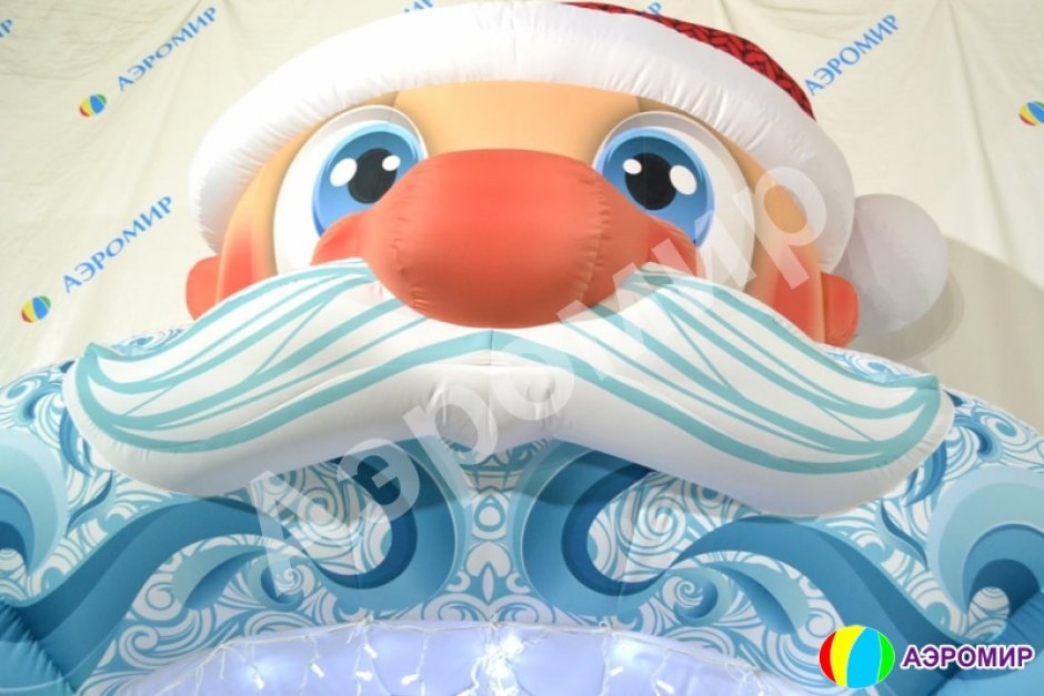 Надувная новогодняя арка с подсветкой Мороз для оформления и декора