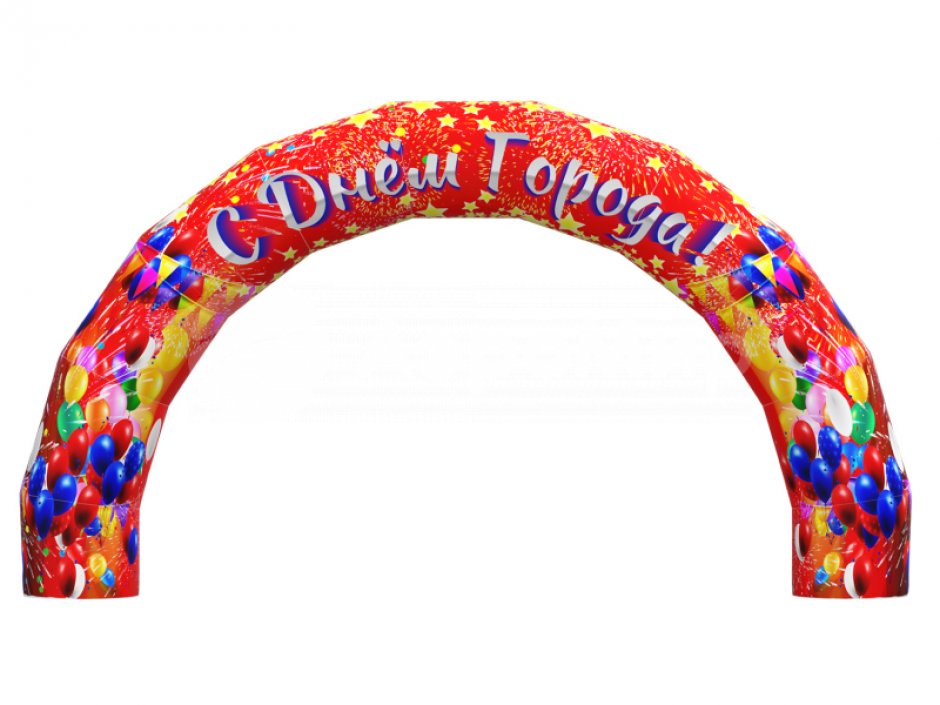 Надувная арка круглая — полноцветная печать