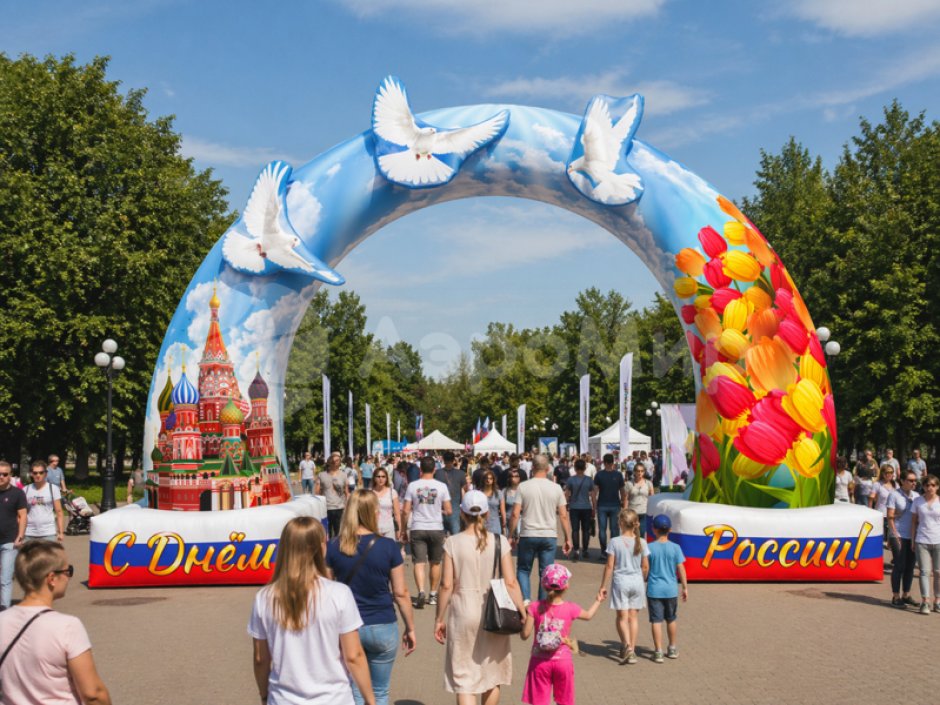 Арка с Днем России