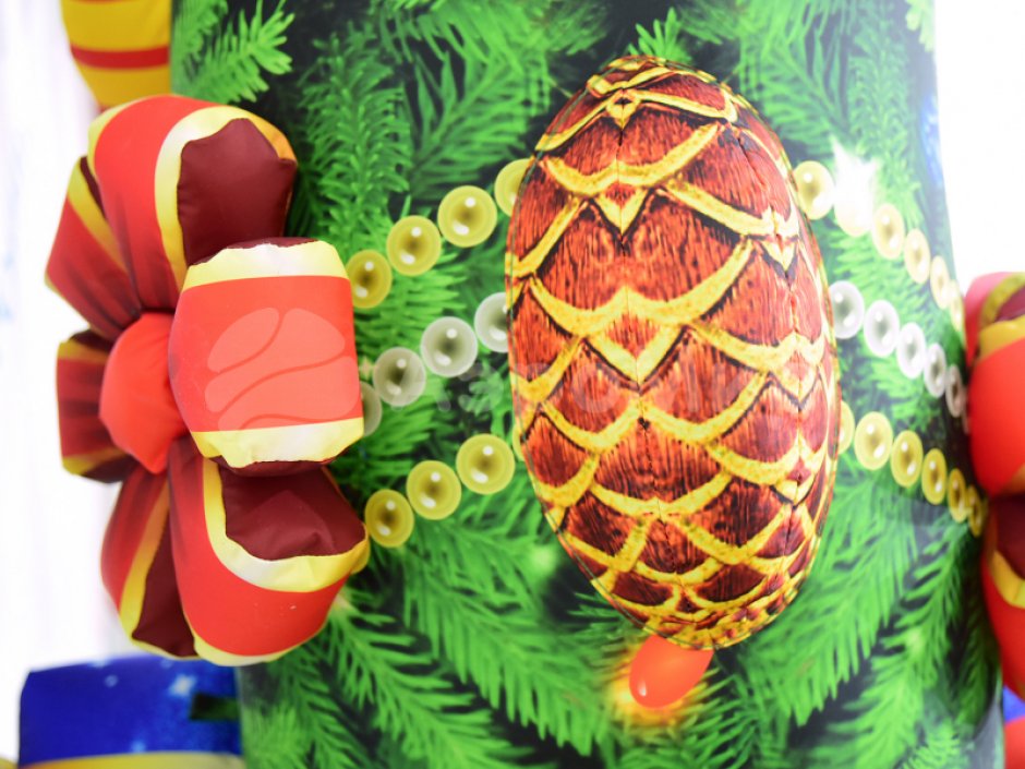 Новогодняя надувная арка в исполнении Эксклюзив с колокольчиками