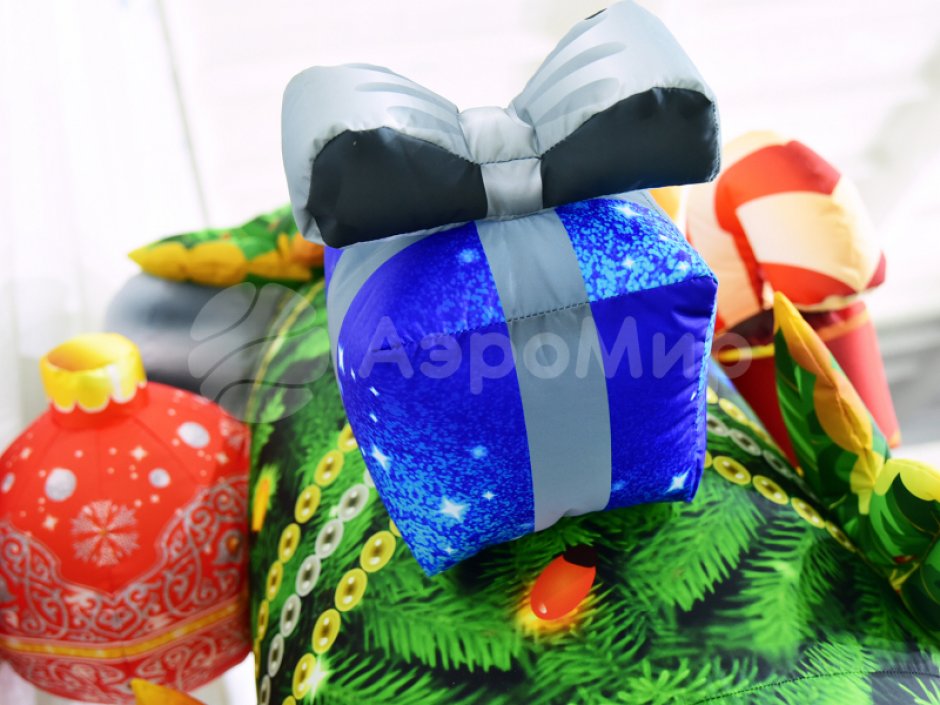 Новогодняя надувная арка в исполнении Эксклюзив с колокольчиками