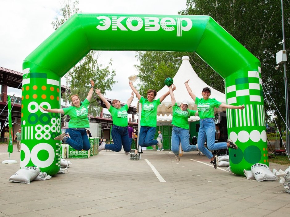 Герметичные надувные арки с полной запечаткой — спортивные, оформление, декоративные