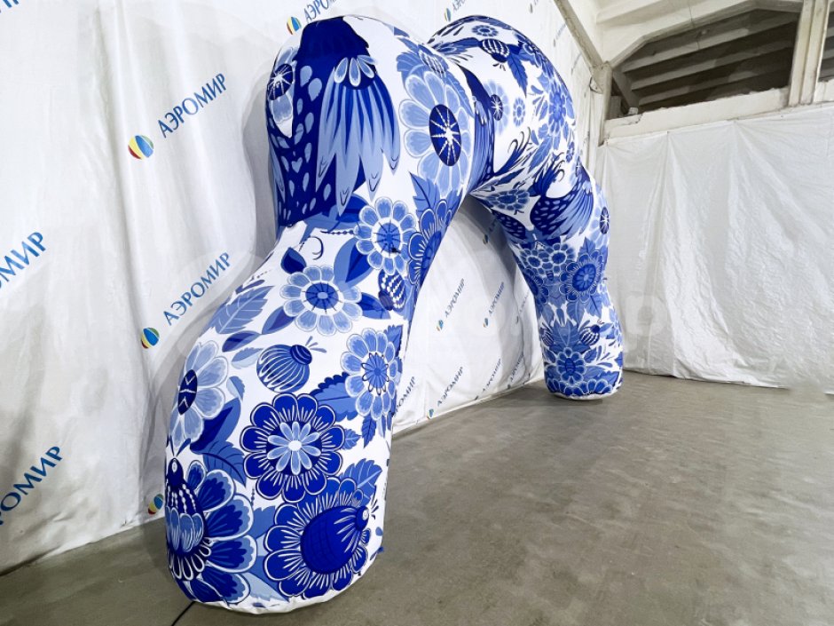 Надувная арка Хохлома — авторский дизайн и оформление на выбор