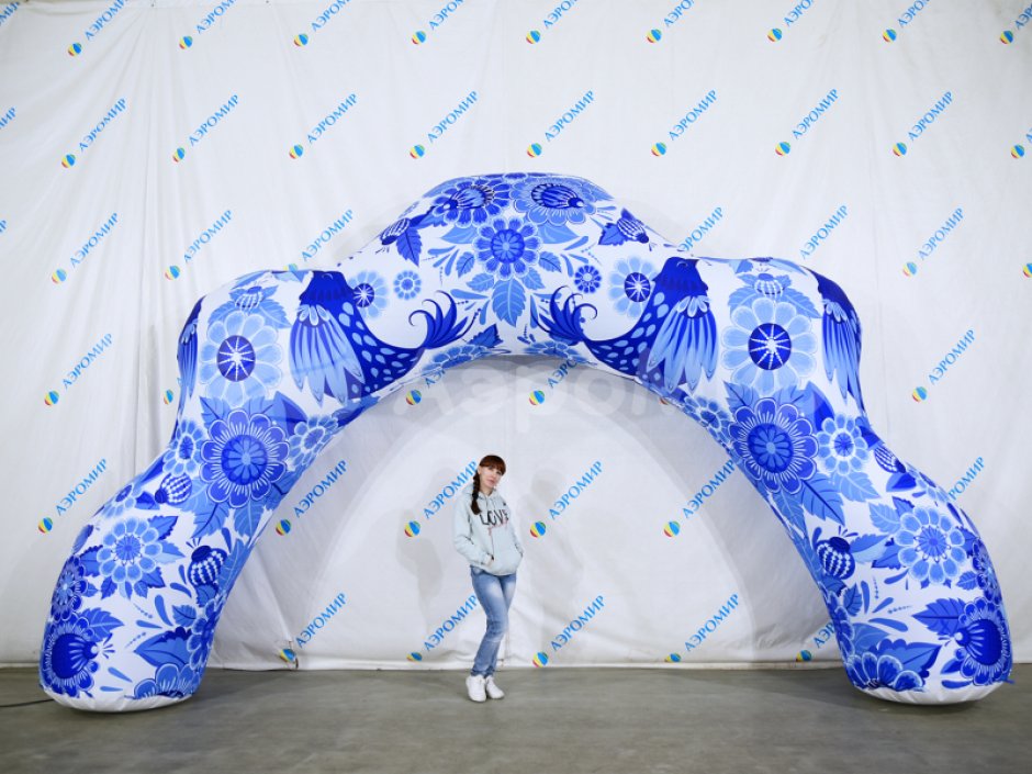 Надувная арка Хохлома — авторский дизайн и оформление на выбор