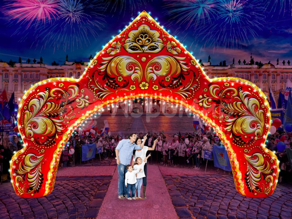 Надувная арка Кокошник