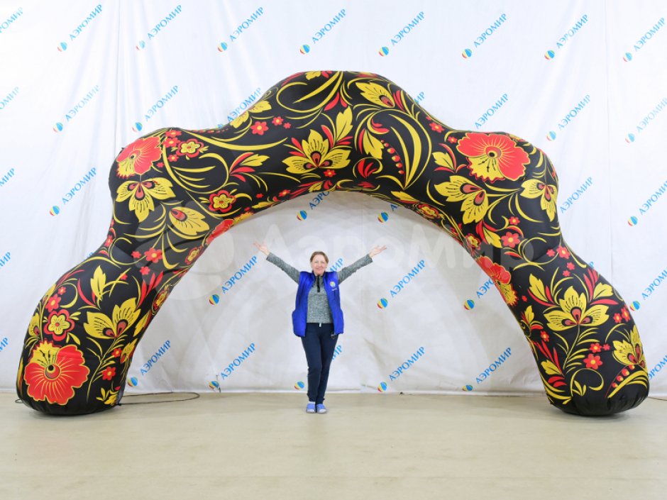 Надувная арка Хохлома — авторский дизайн и оформление на выбор