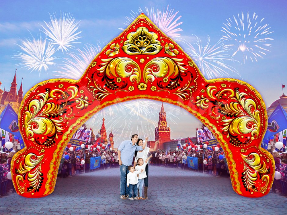 Надувная арка Кокошник