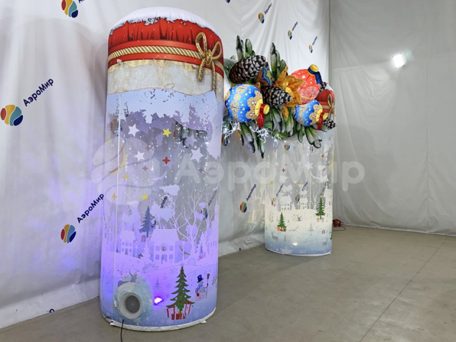 Хрустальная — новогодняя надувная арка 