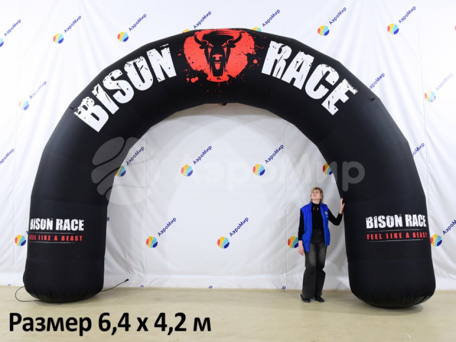 Надувная арка круглая — полноцветная печать