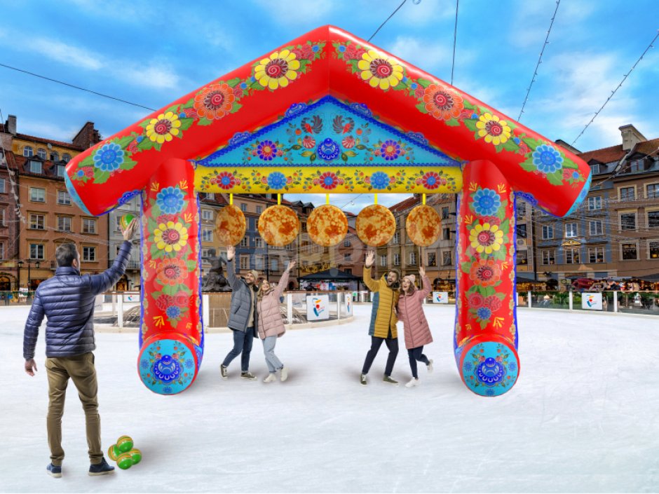 Командная игра «Сбей блины» — на ловкость и силу для детей и взрослых