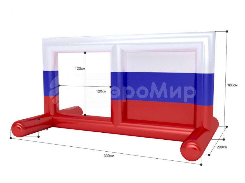Прямоугольные ворота с окнами Каскад 2.0