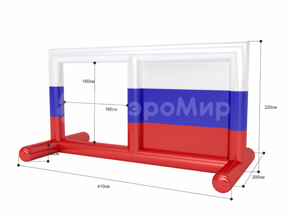Прямоугольные ворота с окнами Каскад 2.0