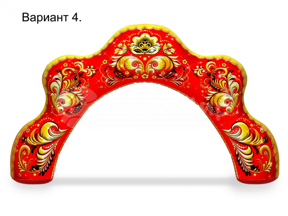 Надувная арка Хохлома — авторский дизайн и оформление на выбор