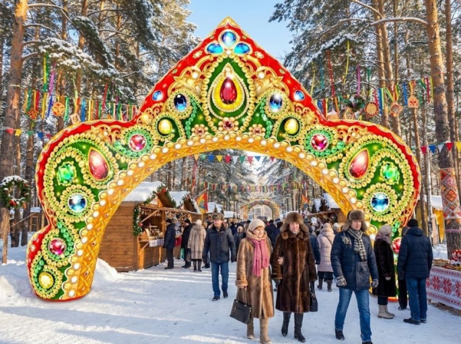 Надувная арка Кокошник