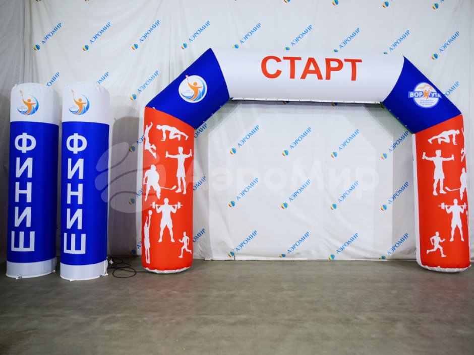 Надувная арка трапеция — полноцветная печать