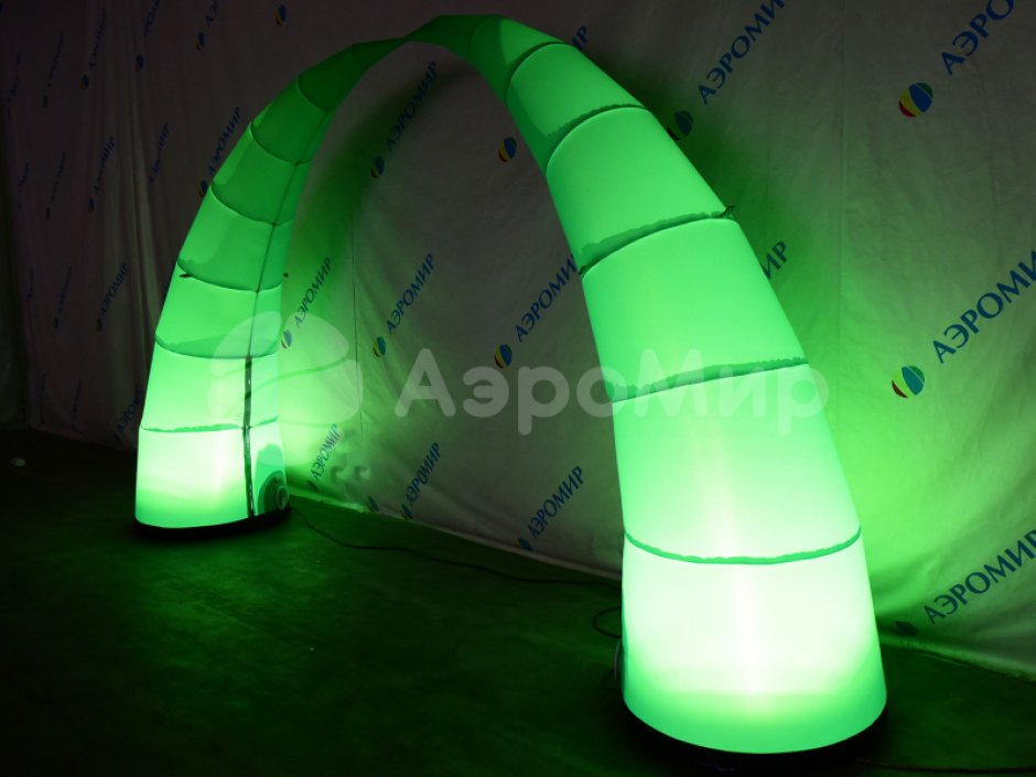 Надувная конусная арка — раздвижная арка с подсветкой