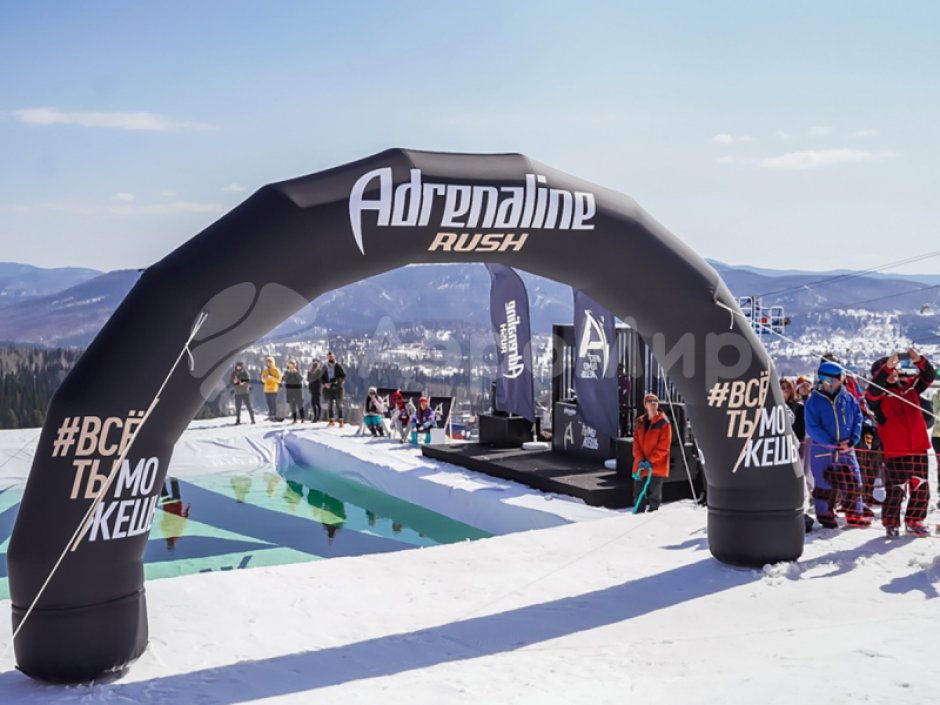 Надувная арка круглая — полноцветная печать