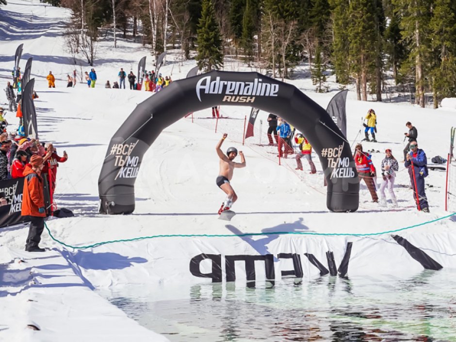 Надувная арка круглая — полноцветная печать