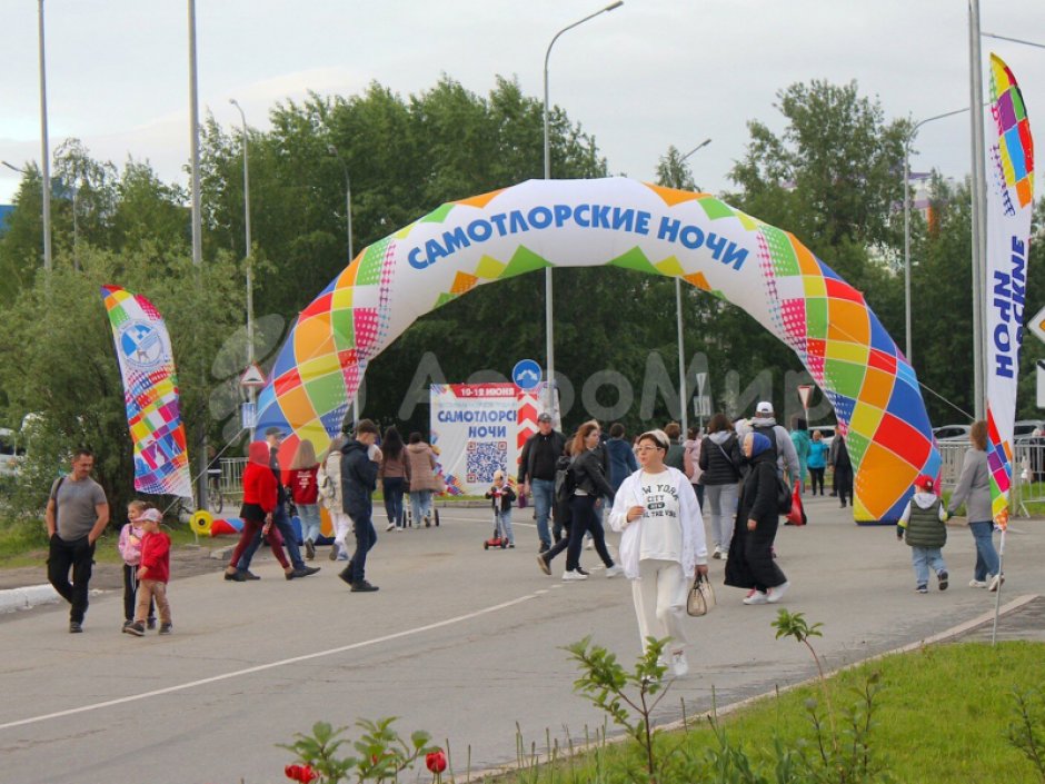 Надувная арка круглая — полноцветная печать