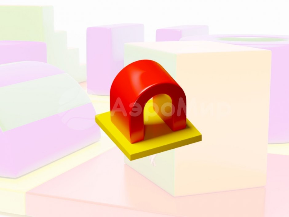 Мягкий игровой модуль круглая Арка - элемент мягкой полосы