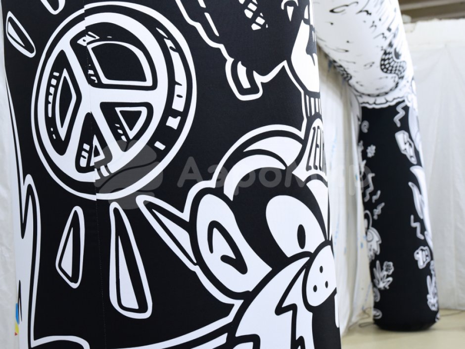 Надувная арка квадратной формы — полноцветная печать