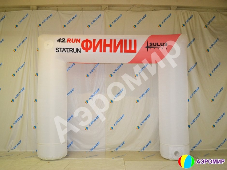 Надувная арка квадратной формы — полноцветная печать