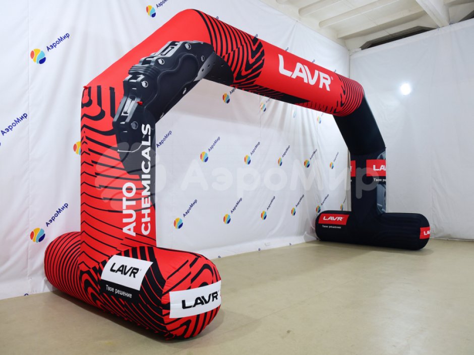 Полноцветная арка трапеция с опорами — премиум исполнение