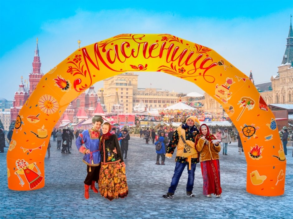 Надувная арка круглая — полноцветная печать