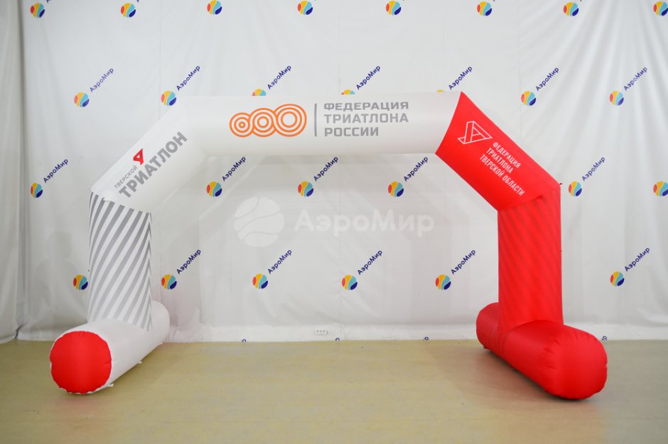Арка надувная на опорах для спорта