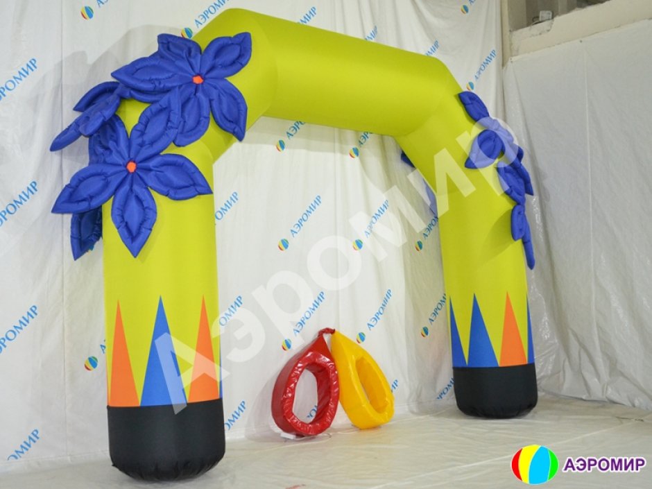 Арка «Трапеция с цветами» (стандарт)