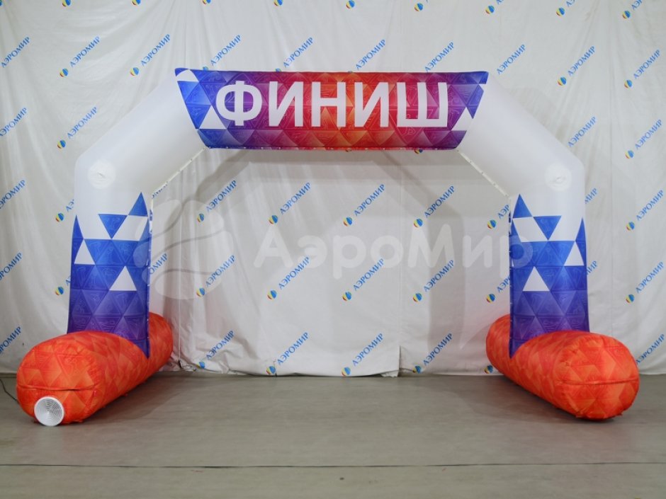 Полноцветная арка трапеция с опорами — премиум исполнение