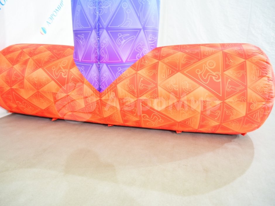 Полноцветная арка трапеция с опорами — премиум исполнение