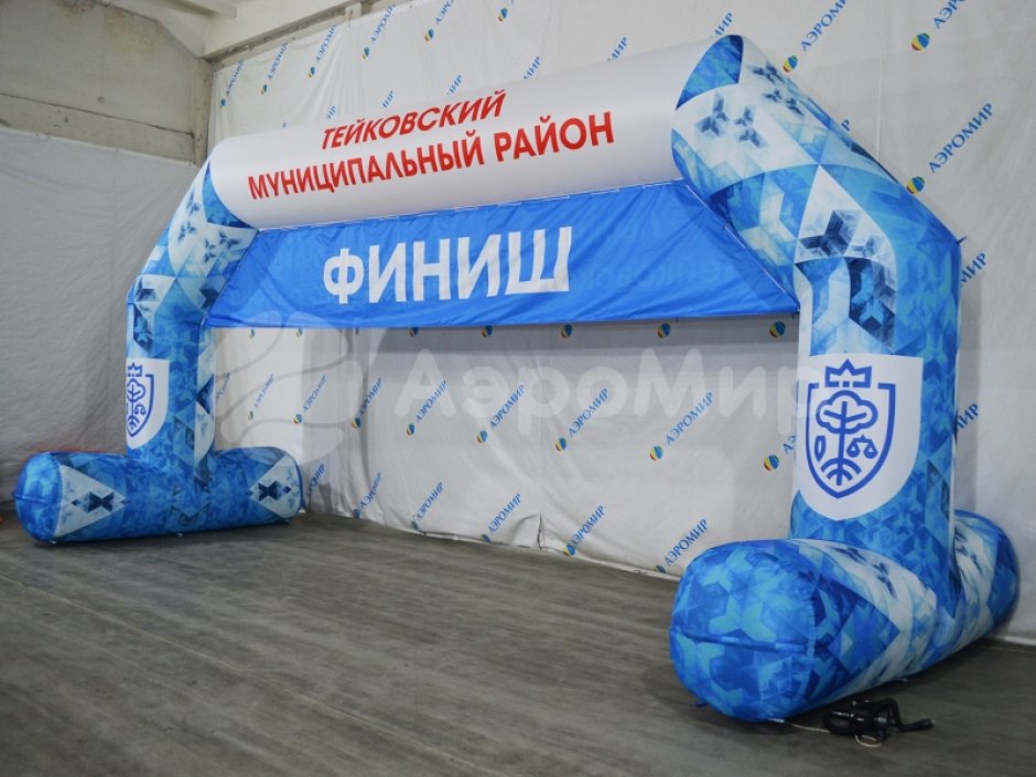 Полноцветная арка трапеция с опорами — премиум исполнение