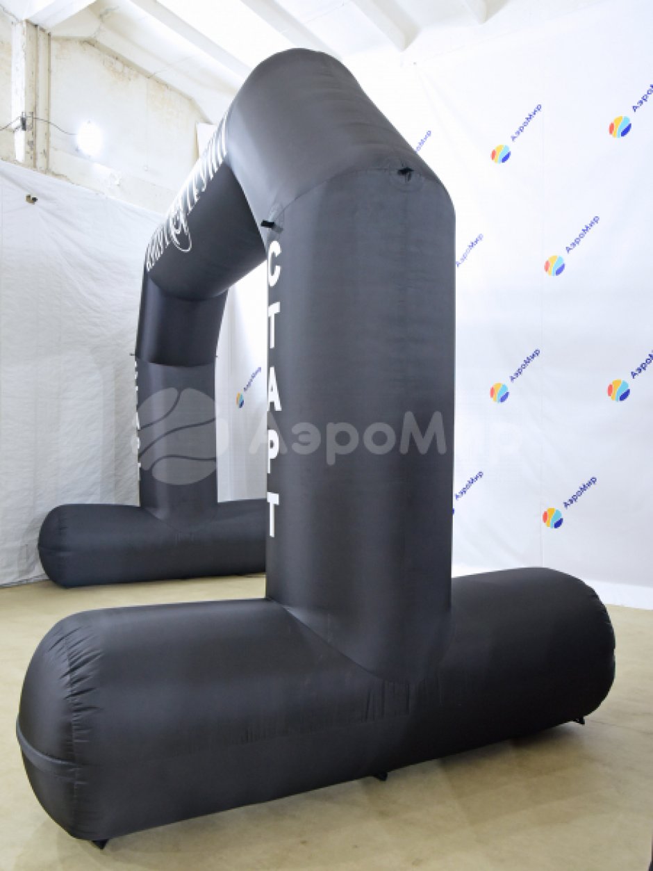 Полноцветная арка трапеция с опорами — премиум исполнение