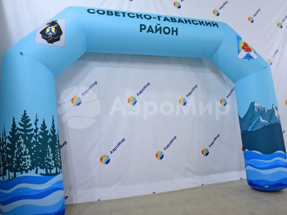 Надувная арка трапеция — полноцветная печать