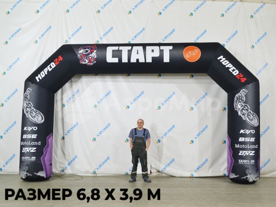 Надувная арка трапеция — полноцветная печать